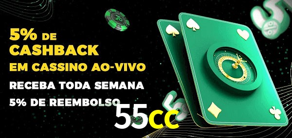Promoções do cassino ao Vivo 55cc